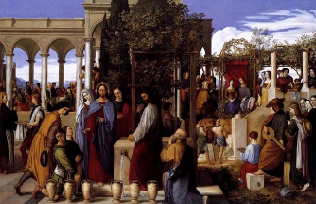 Julius Schnorr von Carolsfeld The Wedding Feast at Cana oil painting image